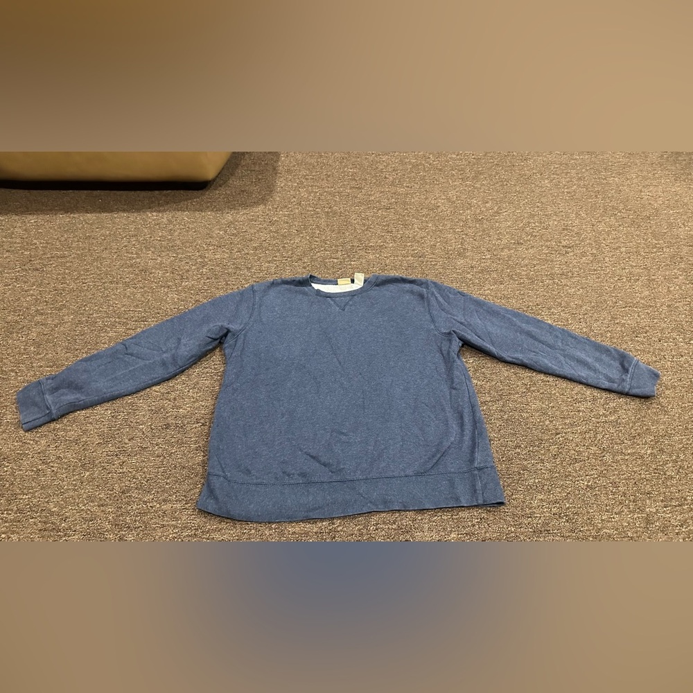 EUC! Covington Men's M Blue Sweatshirt crew warm fleece lined LS active top